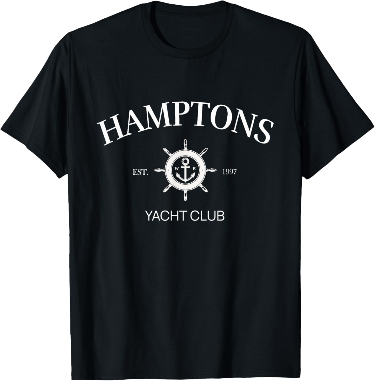 Hamptons Yacht Club Vintage Tennis Crewneck Preppy Aesthetic T-Shirt